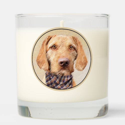 Wirehaired Vizsla Painting _ Cute Original Dog Art Scented Candle