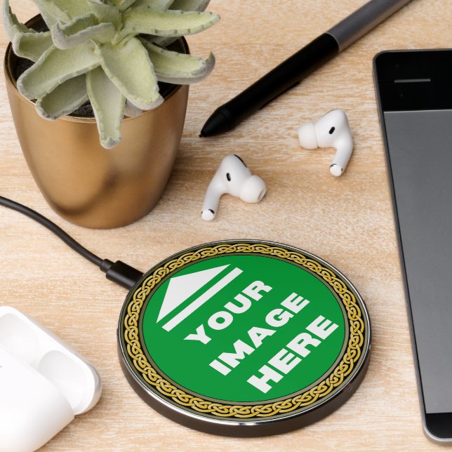 Wireless Charge - Personalized - Add Image / Text (Desk 2)