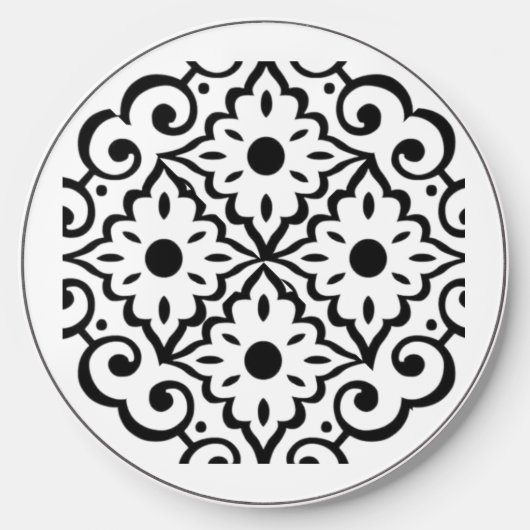 Wireless Charger Elegant Moroccan Geometric Wirele (Front)