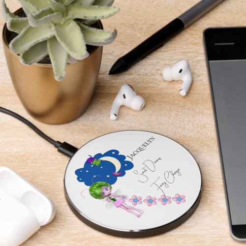 Wireless Charger Floral Fairy Frog 