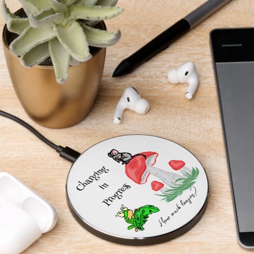 Wireless Charger Frog Mouse Mushroom 