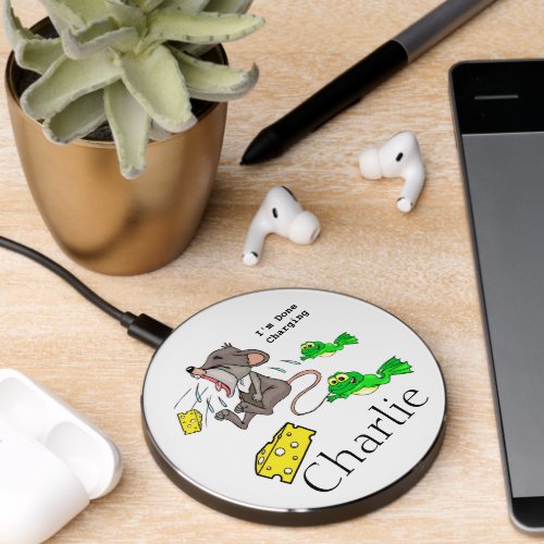 Wireless Charger Mouse Frog Cheese Done