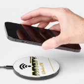 Wireless charger of MYETV with customized text (Hand)