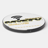 Wireless charger of MYETV with customized text (Front 2)