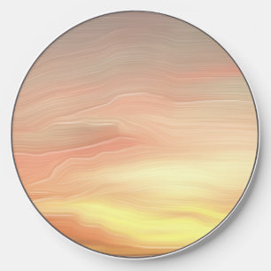 Wireless Charger Sunset Oil Painting 