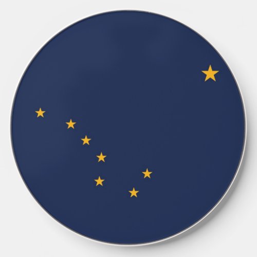 Wireless charger with flag of Alaska US