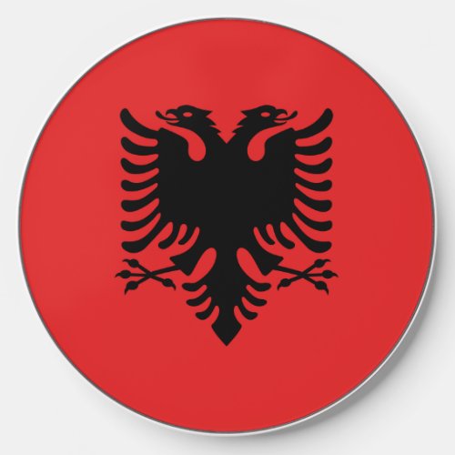 Wireless charger with flag of Albania