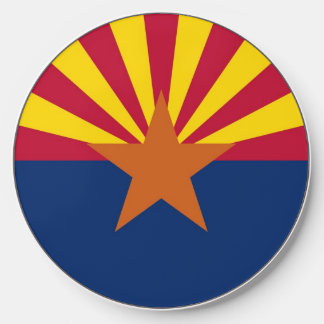 Wireless charger with flag of Arizona State, U.S.