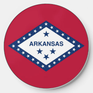 Wireless charger with flag of Arkansas State, U.S.