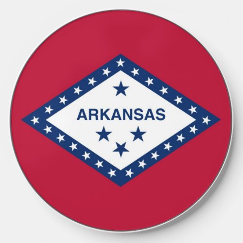 Wireless charger with flag of Arkansas State US