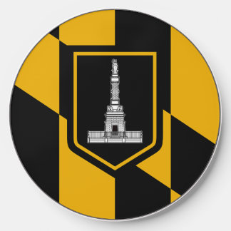 Wireless charger with flag of Baltimore City, U.S.