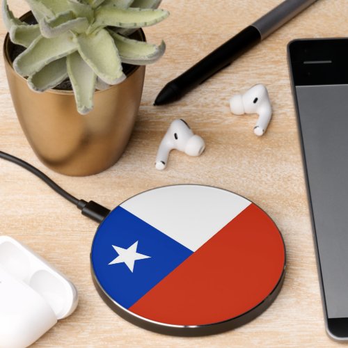 Wireless charger with flag of Chile