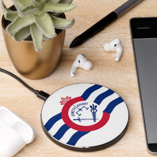 Wireless charger with flag of Cincinnati, U.S.