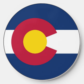 Wireless charger with flag of Colorado, U.S.