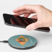 Wireless charger with flag of Delaware, U.S. (Hand)