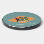 Wireless charger with flag of Delaware, U.S. (Front 2)