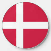 Wireless charger with flag of Denmark (Front)