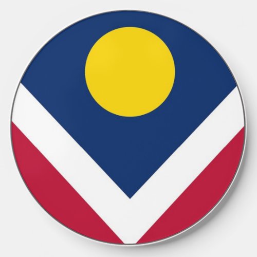 Wireless charger with flag of Denver US