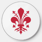 Wireless charger with flag of Florence, Italy (Front)