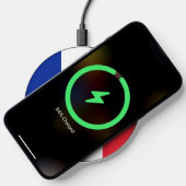 Wireless charger with flag of France (Phone)