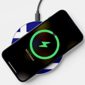 Wireless charger with flag of Greece (Phone)
