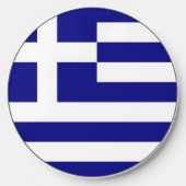 Wireless charger with flag of Greece (Front)