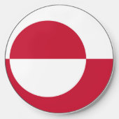 Wireless charger with flag of Greenland (Front)