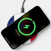 Wireless charger with flag of Iowa, U.S. (Phone)