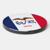 Wireless charger with flag of Iowa, U.S. (Front 2)