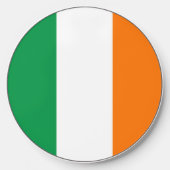 Wireless charger with flag of Ireland (Front)