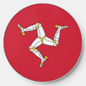 Wireless charger with flag of Isle of Man (Front)