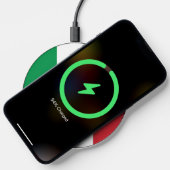 Wireless charger with flag of Italy (Phone)
