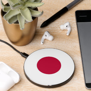 Wireless charger with flag of Japan