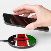 Wireless charger with flag of Kenya (Hand)