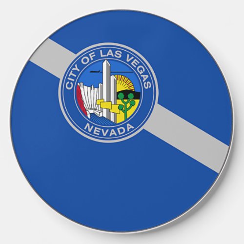 Wireless charger with flag of Las Vegas US