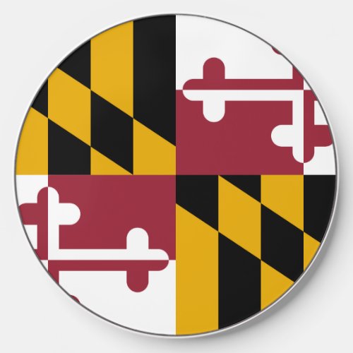 Wireless charger with flag of Maryland US