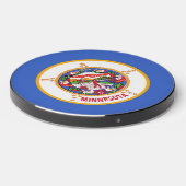 Wireless charger with flag of Minnesota, U.S. (Front 2)