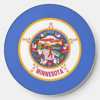 Wireless charger with flag of Minnesota, U.S.