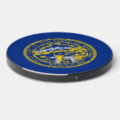 Wireless charger with flag of Nebraska, U.S. (Front 2)