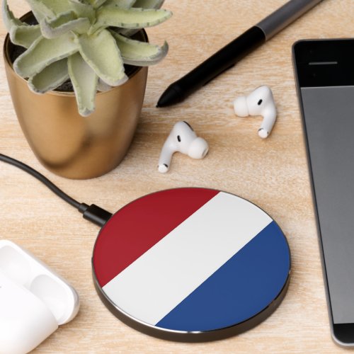 Wireless charger with flag of Netherlands