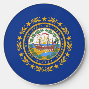 Wireless charger with flag of New Hampshire, U.S.