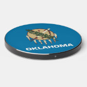 Wireless charger with flag of Oklahoma, U.S. (Front 2)