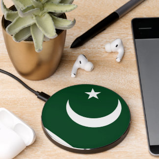 Wireless charger with flag of Pakistan