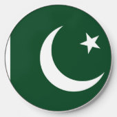 Wireless charger with flag of Pakistan (Front)