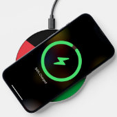 Wireless charger with flag of Palestine (Phone)