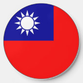 Wireless charger with flag of Taiwan (Front)
