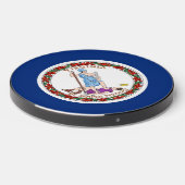 Wireless charger with flag of Virginia, U.S. (Front 2)