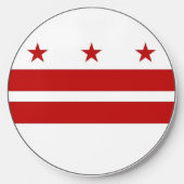 Wireless charger with flag of Washington DC, U.S. (Front)