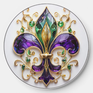 Wireless charger with fleurdelis
