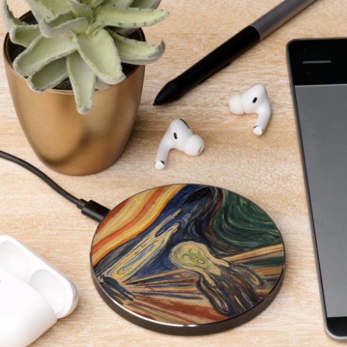 Wireless Charger with Munchs The Scream